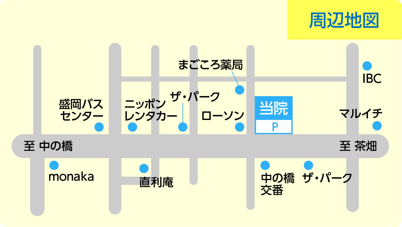 もりおか胃腸科内科の地図