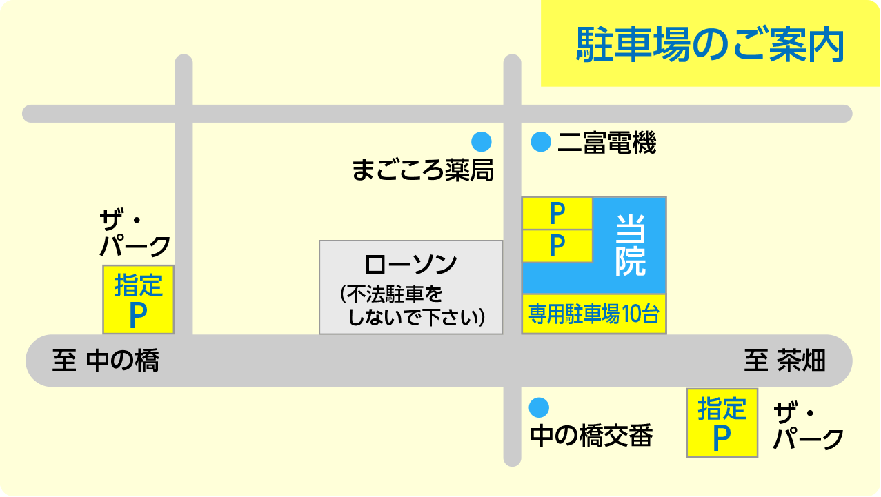 もりおか胃腸科内科駐車場の地図 
